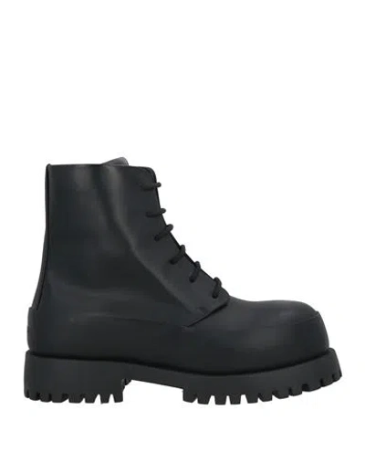 FERRAGAMO FERRAGAMO MAN ANKLE BOOTS BLACK SIZE 6 CALFSKIN