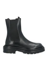 Ferragamo Man Ankle Boots Black Size 9 Calfskin In Black