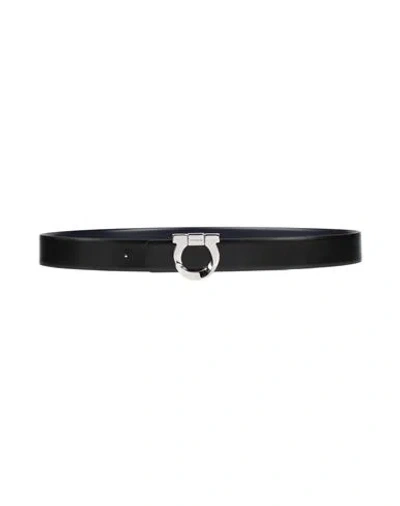 Ferragamo Man Belt Black Size 39.5 Leather
