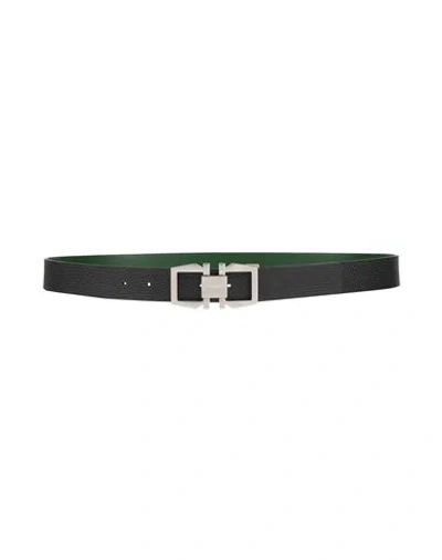 Ferragamo Man Belt Black Size 43.5 Leather