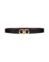 Ferragamo Man Belt Black Size 43.5 Leather In Black