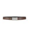 Ferragamo Reversible Logo Leather Belt In Brown