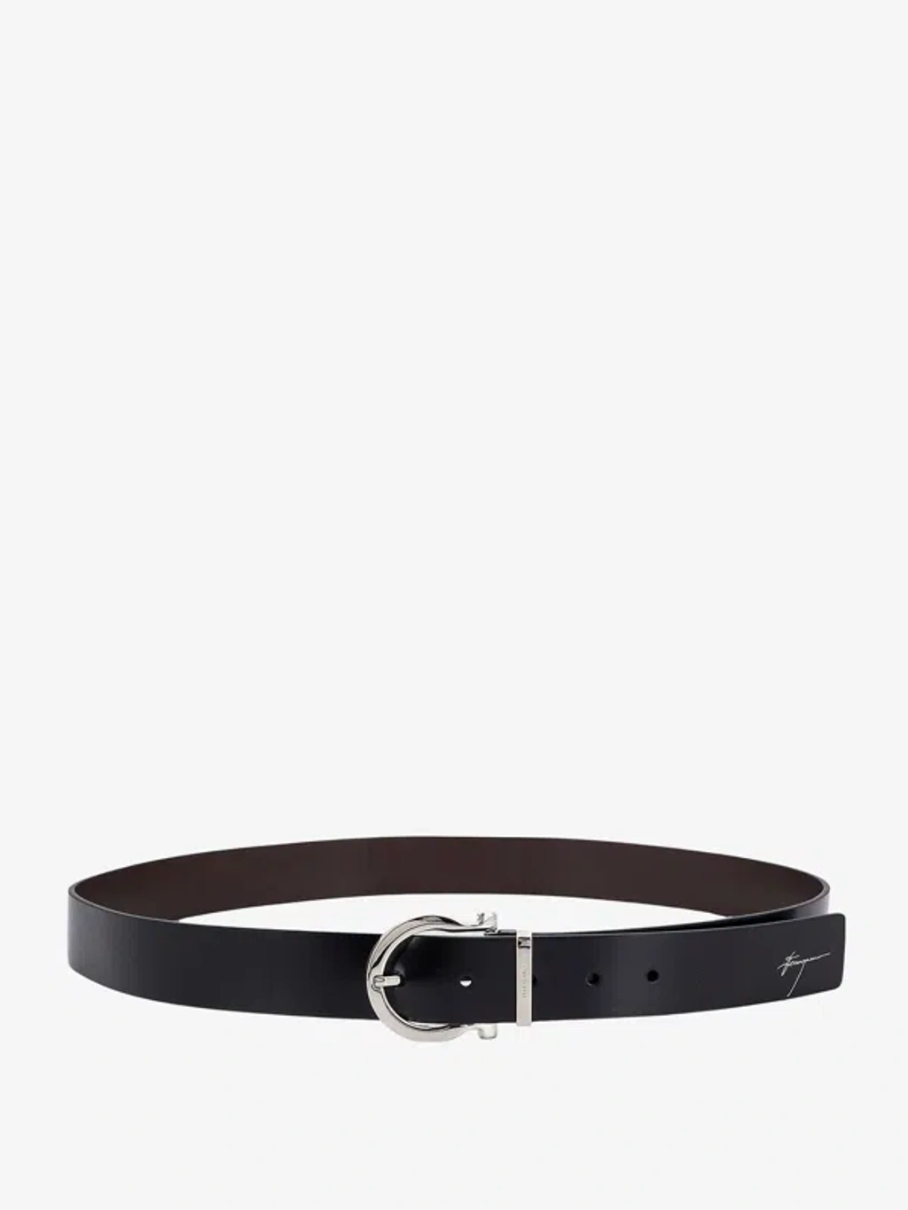 Salvatore Ferragamo ブラックベルト サルバトーレフェラガモ Salvatore Ferragamo ベルト ダブル