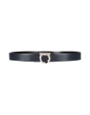 Ferragamo Man Belt Midnight Blue Size 42 Leather