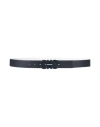 Ferragamo Man Belt Midnight Blue Size 43.5 Leather In Blue