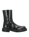 Ferragamo Man Boot Black Size 11 Calfskin In Black