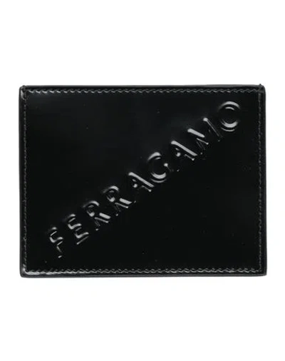 Ferragamo Man Cardholder Black Size - Calfskin