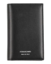 Ferragamo Man Cardholder Black Size - Calfskin In Black