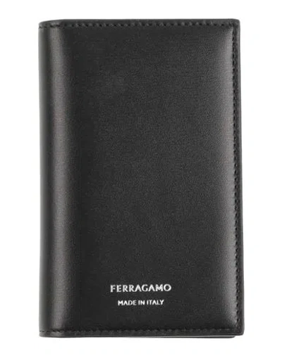 Ferragamo Man Cardholder Black Size - Calfskin