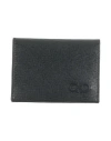 Ferragamo Man Cardholder Black Size - Leather In Black