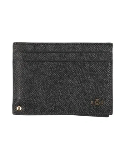 Ferragamo Man Cardholder Black Size - Leather