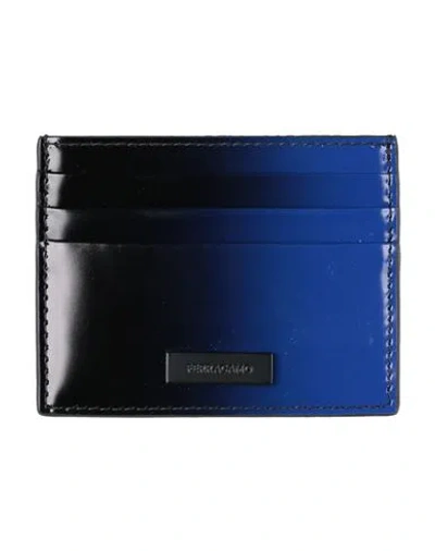 Ferragamo Man Cardholder Midnight Blue Size - Calfskin