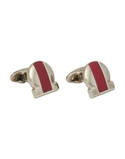 Ferragamo Man Cufflinks And Tie Clips Silver Size - Brass In Gold
