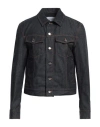 Ferragamo Man Denim Outerwear Blue Size 42 Cotton, Polyester In Blue