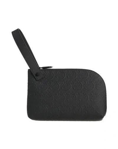 Ferragamo Man Handbag Black Size - Leather