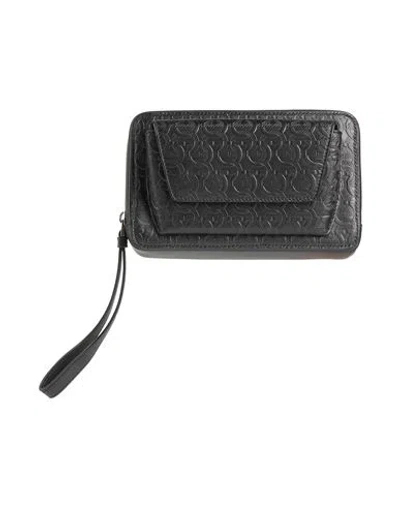 Ferragamo Man Handbag Black Size - Leather