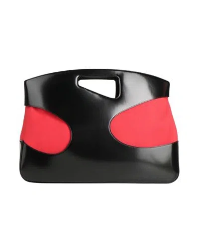 Ferragamo Man Handbag Red Size - Calfskin, Nylon, Cotton