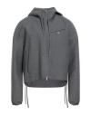 Ferragamo Man Jacket Grey Size 40 Virgin Wool In Gray