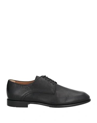 Ferragamo Man Lace-up Shoes Black Size 8.5 Calfskin