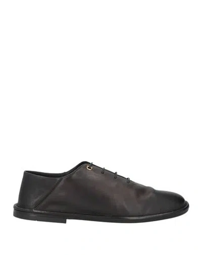 Ferragamo Man Lace-up Shoes Black Size 8.5 Calfskin