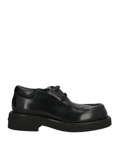 Ferragamo Man Lace-up Shoes Black Size 9 Calfskin