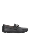 Ferragamo Geained Leather Mocassins