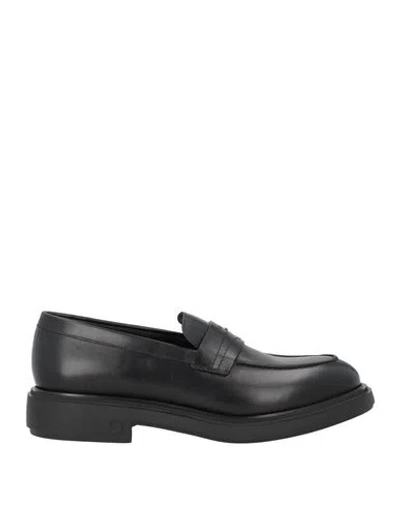 Ferragamo Man Loafers Black Size 6.5 Calfskin