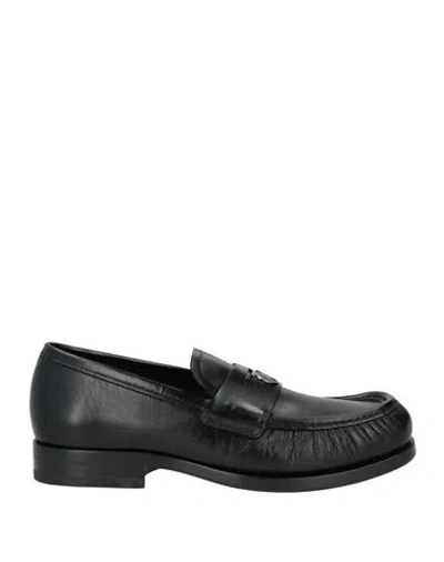 Ferragamo Man Loafers Black Size 6.5 Calfskin