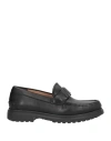 Ferragamo Man Loafers Black Size 6.5 Calfskin In Black