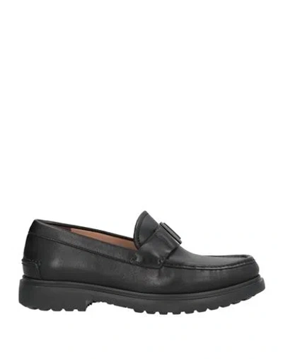 Ferragamo Man Loafers Black Size 6.5 Calfskin
