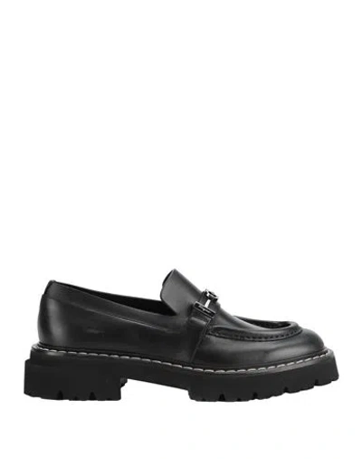 Ferragamo Man Loafers Black Size 7 Calfskin
