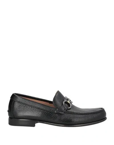 Ferragamo Man Loafers Black Size 7 Leather