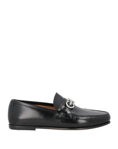 Ferragamo Man Loafers Black Size 7.5 Calfskin