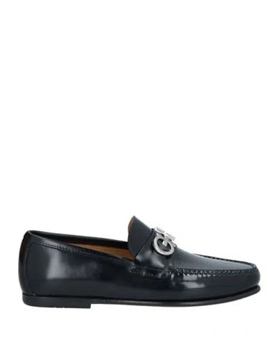 Ferragamo Man Loafers Black Size 9 Calfskin