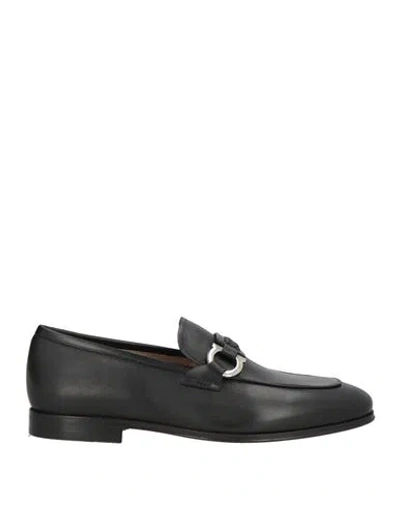 FERRAGAMO FERRAGAMO MAN LOAFERS BLACK SIZE 7.5 LEATHER