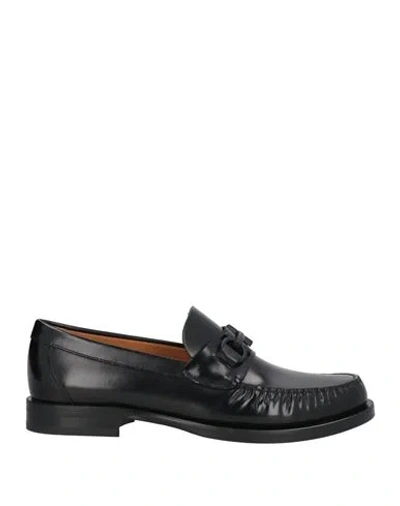 Ferragamo Man Loafers Black Size 8 Calfskin