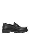 Ferragamo Man Loafers Black Size 8 Calfskin In Black