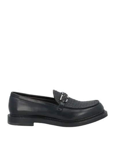 FERRAGAMO FERRAGAMO MAN LOAFERS BLACK SIZE 8 CALFSKIN