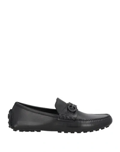 FERRAGAMO FERRAGAMO MAN LOAFERS BLACK SIZE 5 CALFSKIN