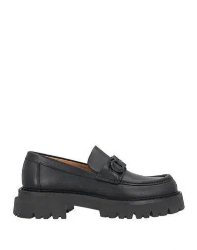 Ferragamo Man Loafers Black Size 8.5 Calfskin