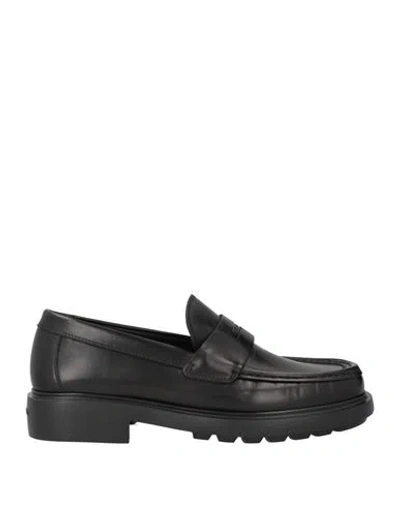 Ferragamo Man Loafers Black Size 8.5 Leather