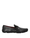 Ferragamo Man Loafers Black Size 8.5 Leather In Black