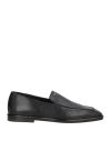 Ferragamo Man Loafers Black Size 8.5 Leather, Lambskin In Black
