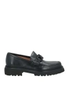 Ferragamo Man Loafers Black Size 9 Calfskin In Black