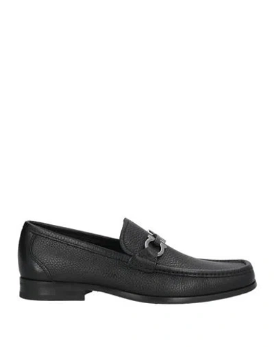 Ferragamo Man Loafers Black Size 9 Leather