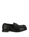 Ferragamo Luxury Leather Gancini Moccasins In Black
