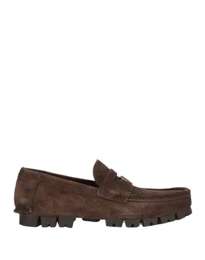 Ferragamo Man Loafers Dark Brown Size 8.5 Leather
