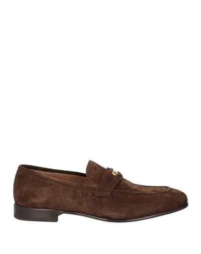Ferragamo Man Loafers Dark Brown Size 9 Calfskin