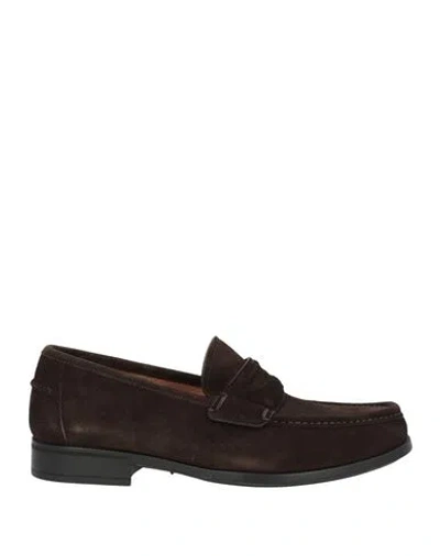 Ferragamo Man Loafers Dark Brown Size 9 Leather