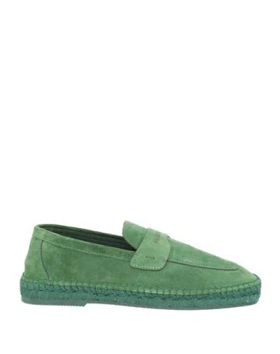 Ferragamo Logo-debossed Suede Loafers In Green